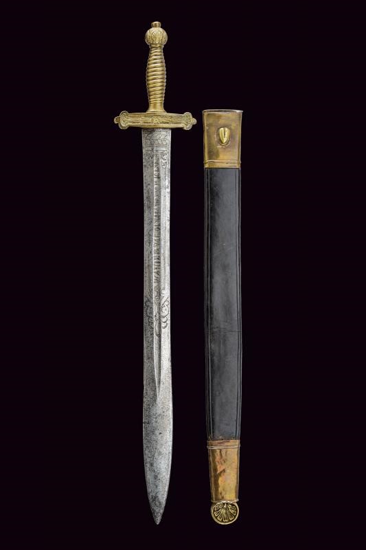 Daga della Guardia Civica Lombarda, Lombardia, lunghezza 64 cm