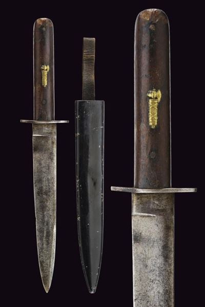 Pugnale Grabendolch, Italia o Austria, lunghezza 32.7 cm