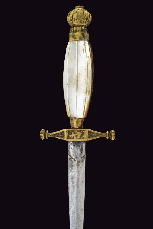Pugnale da cadetto di marina, Napoli, lunghezza 25.7 cm