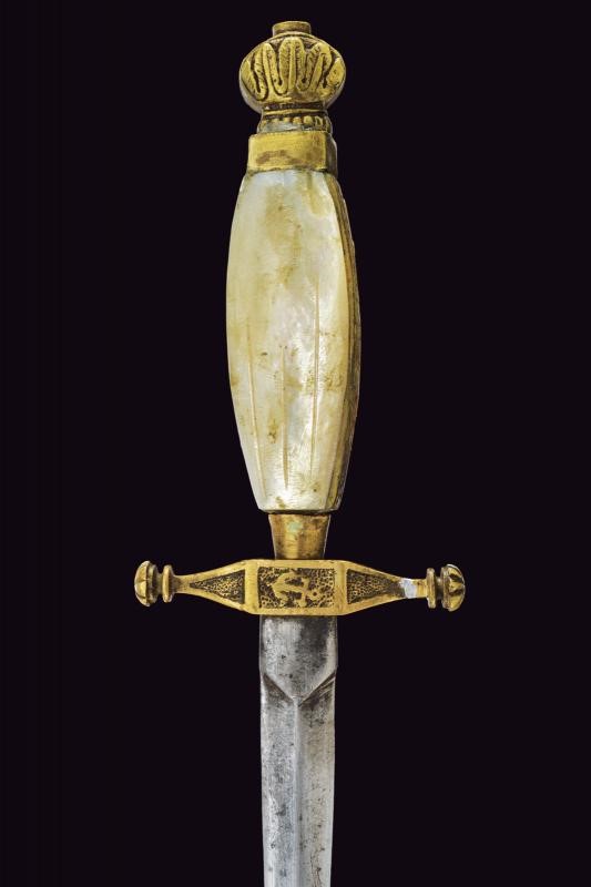 Pugnale da cadetto di marina, Napoli, lunghezza 25.7 cm