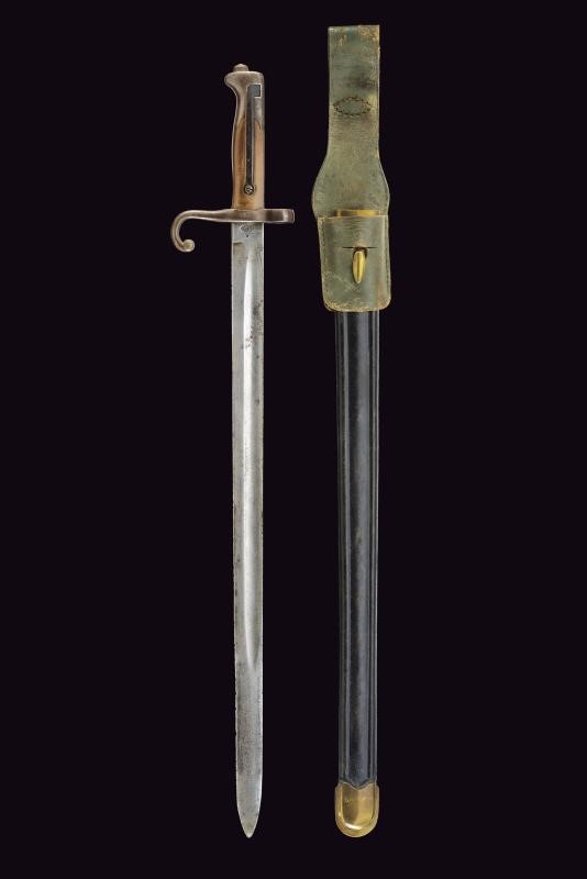 Baionetta Vetterli Mod. 1870, lama dritta con molla lunga