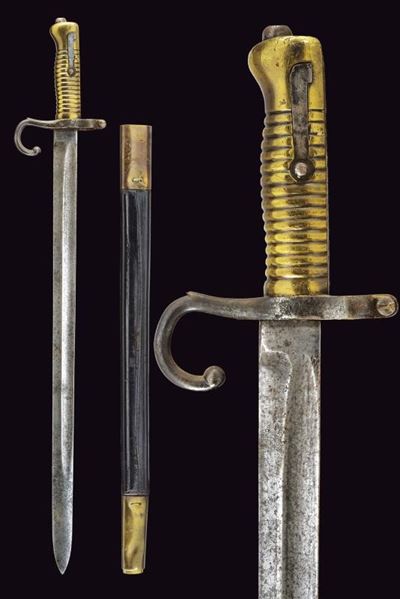 Baionetta Vetterli Mod. 1870, Regno d'Italia, lunghezza 63.5 cm