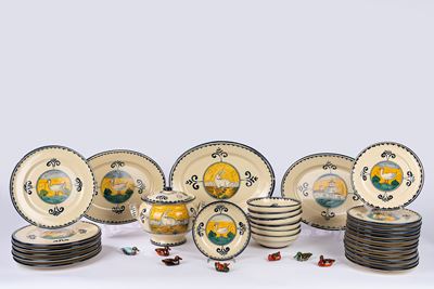 Servizio in Maiolica Policroma, Corso De' Fiori