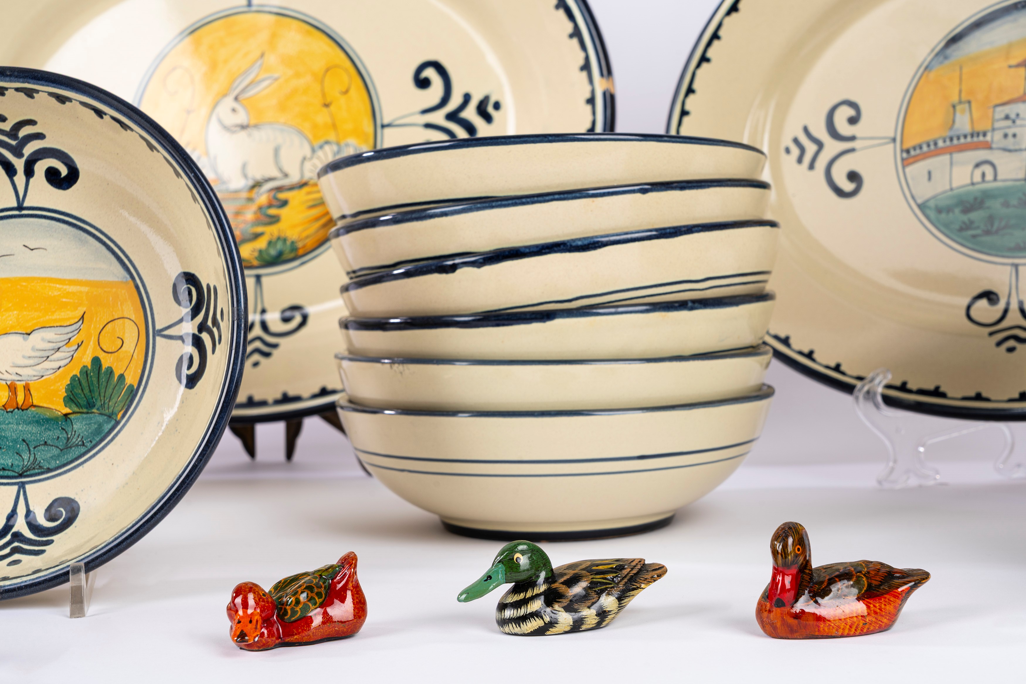 Servizio in Maiolica Policroma, Corso De' Fiori