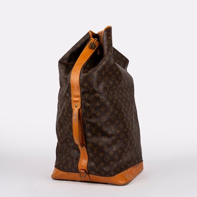 Sac Marin, in tela con manico e dettagli in metallo dorato