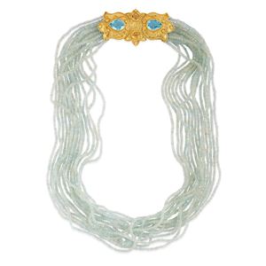 Aquamarine necklace