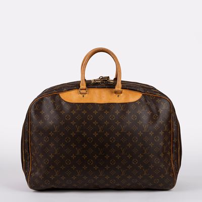 Borsa da viaggio “Alizé 24 Heures”, in tela monogrammata con dettagli in metallo dorato