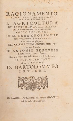 Ragionamento sopra i mezzi pi&ugrave; necessarj per far rifiorire l'agricoltura