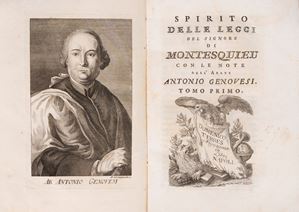 Spirito delle leggi del Signore di Montesquieu