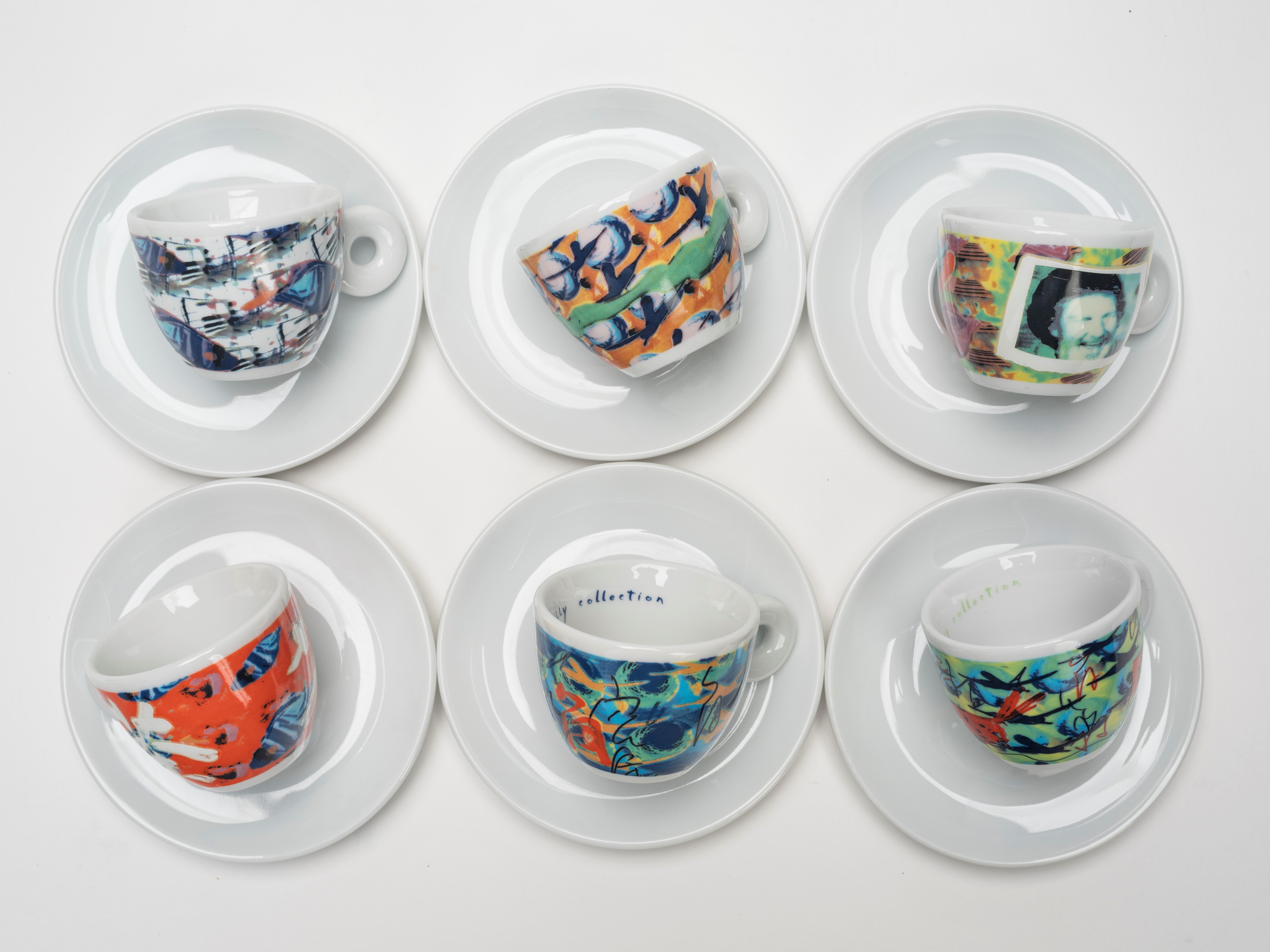 Nam June Paik - "videogrammi", Mitterteich per Illy Collection. Tazze D'autore