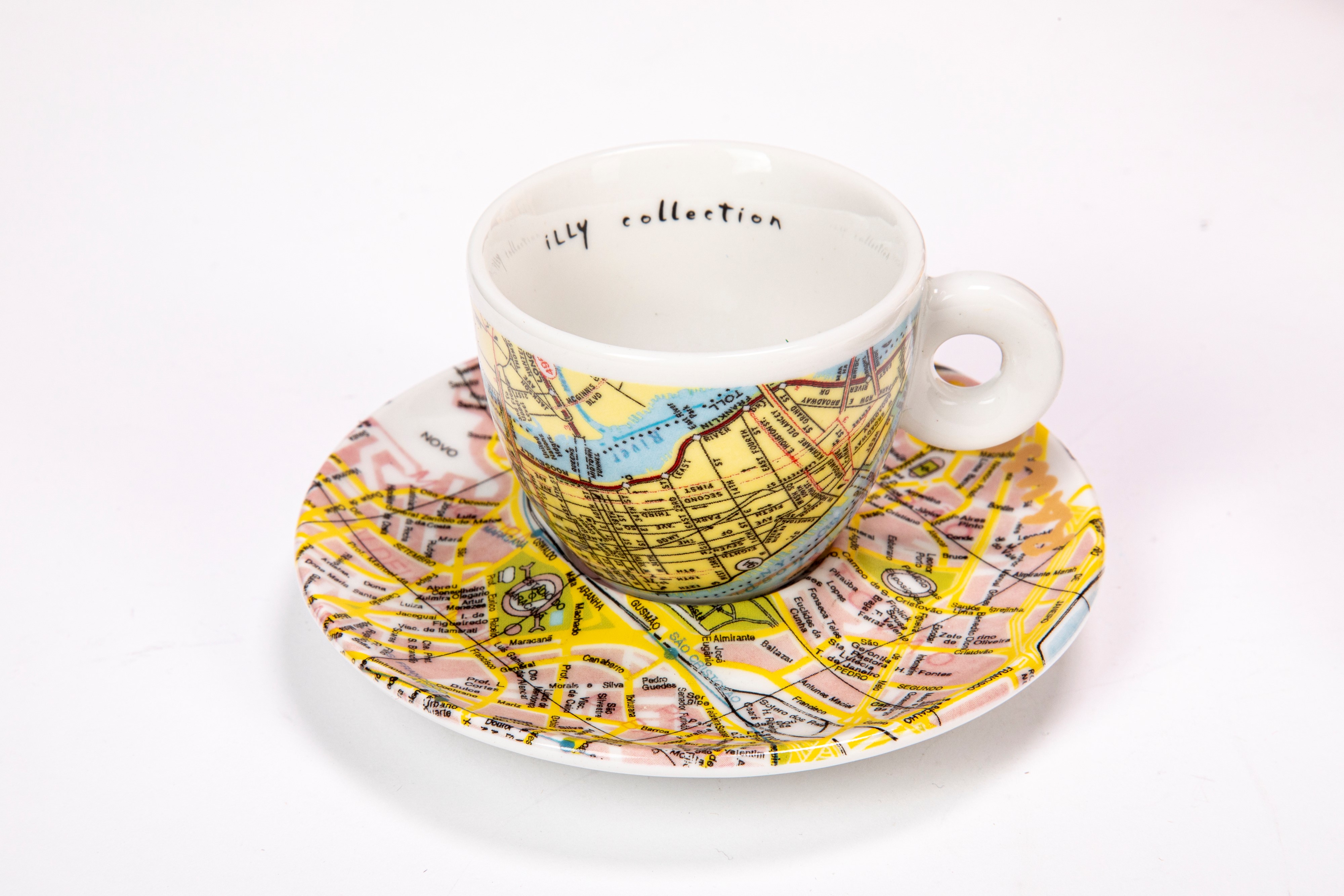 Set di cinque tazzine da espresso, edizione Illycaffè “Illy Collection”, numerate e firmate.