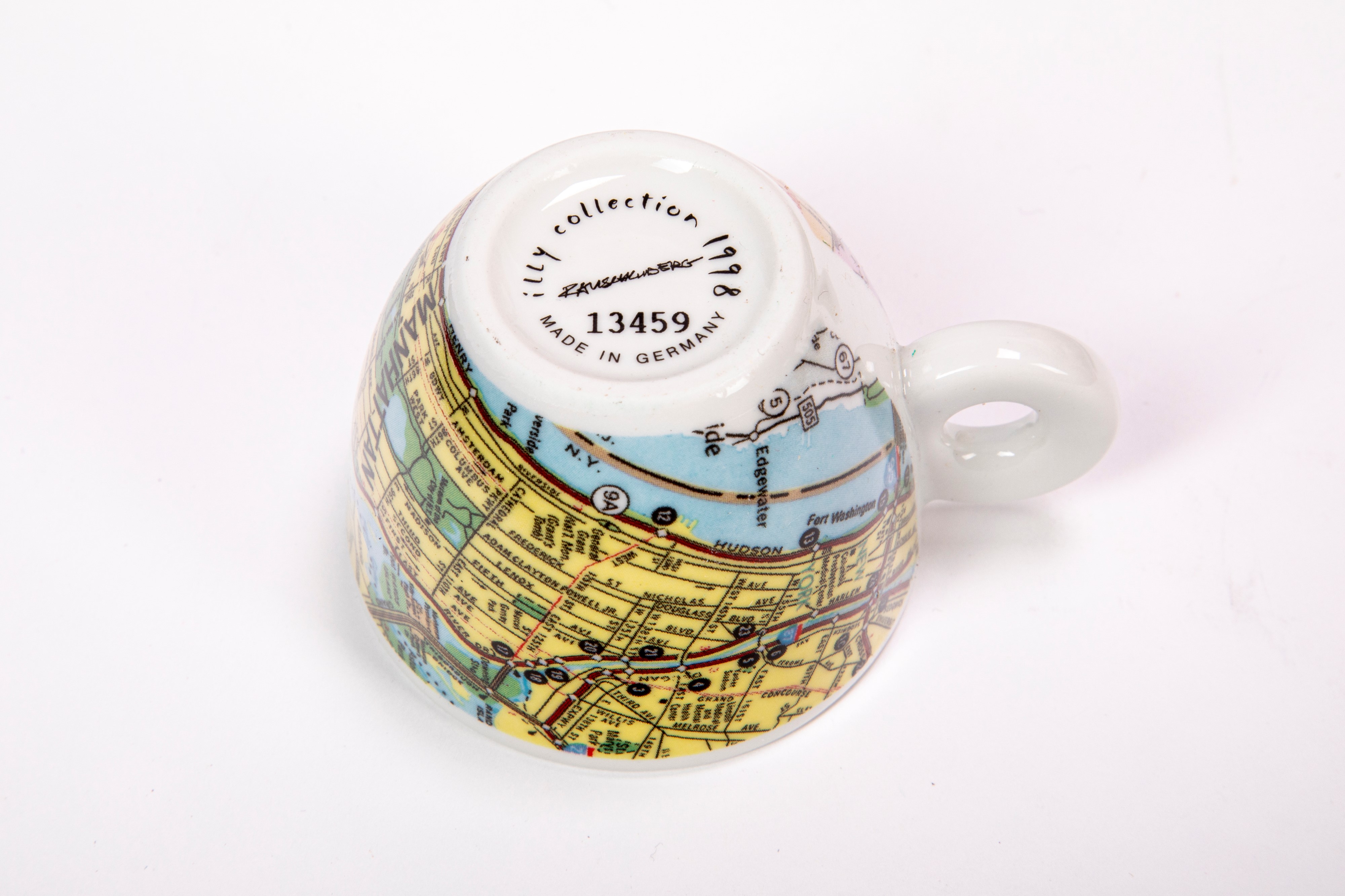 Set di cinque tazzine da espresso, edizione Illycaffè “Illy Collection”, numerate e firmate.