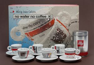 Porcelain coffee service, "No Water No Coffee" Artist's Cups, 2002