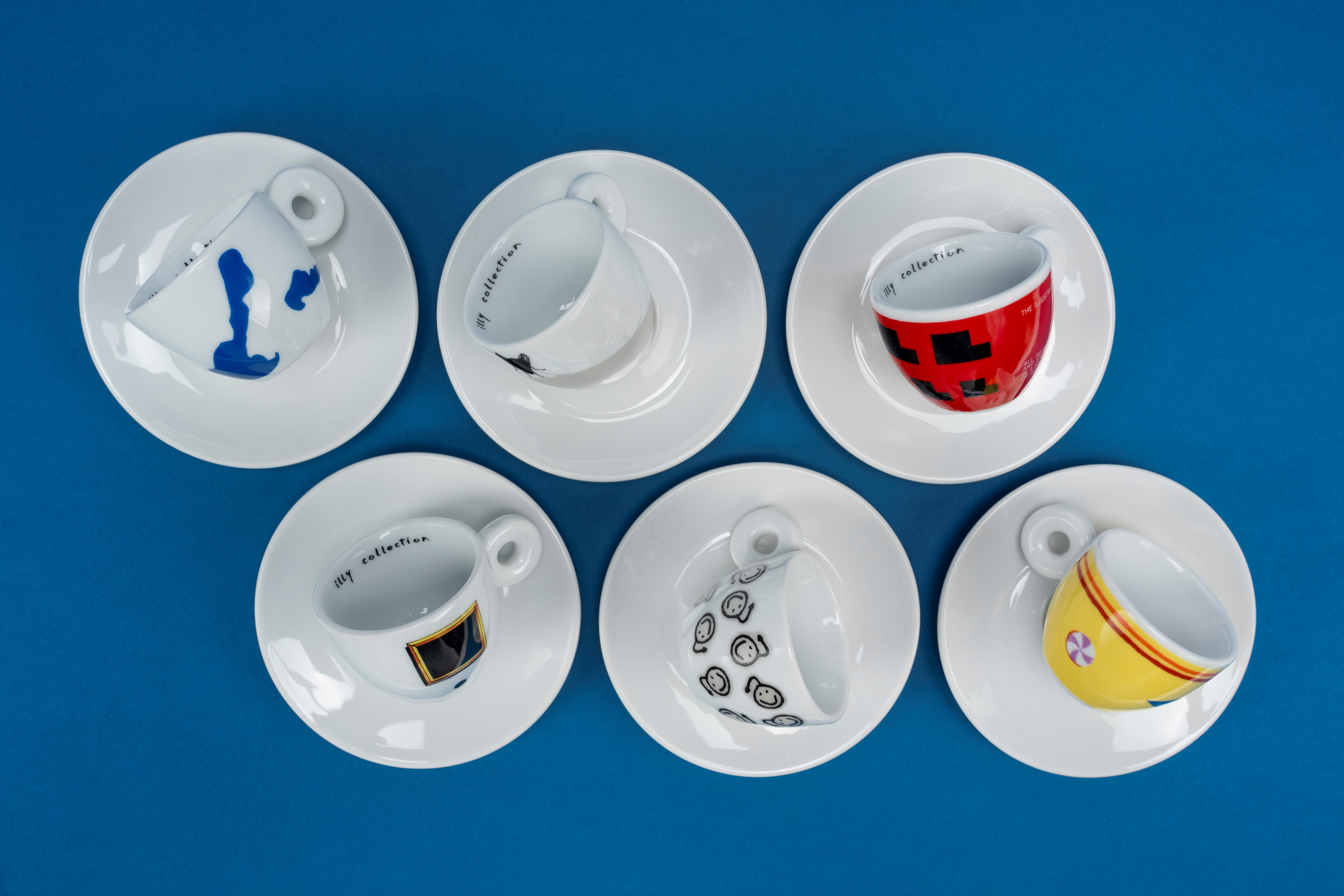 ARTISTAS DO BRASIL, Artist’s Cups (servizio da caffè con tazzine ed espresso e piattini), porcell...