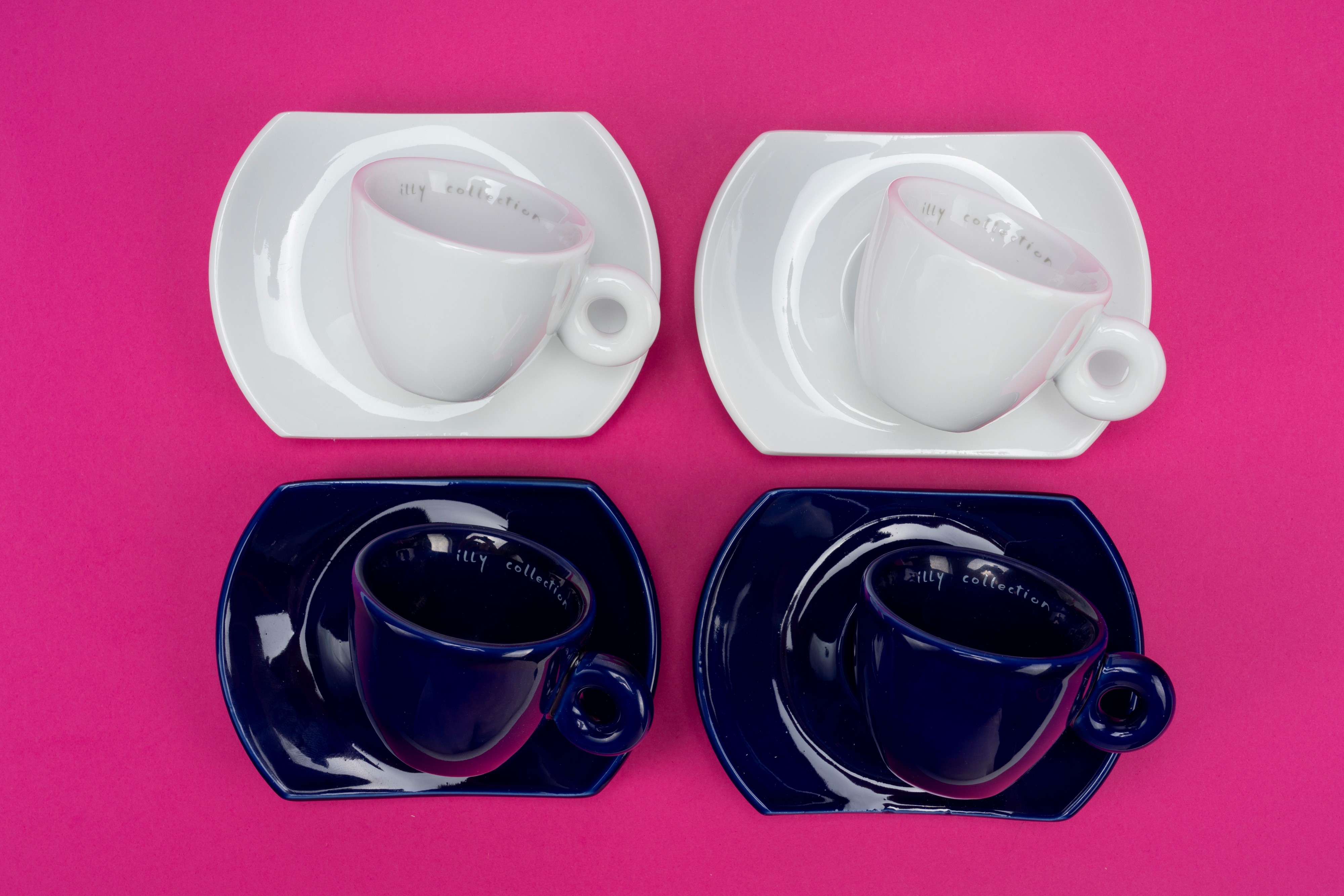 Daniel Buren - Servizio da caffè in porcellana decorata per Illy Art Collection (edizione limitat...