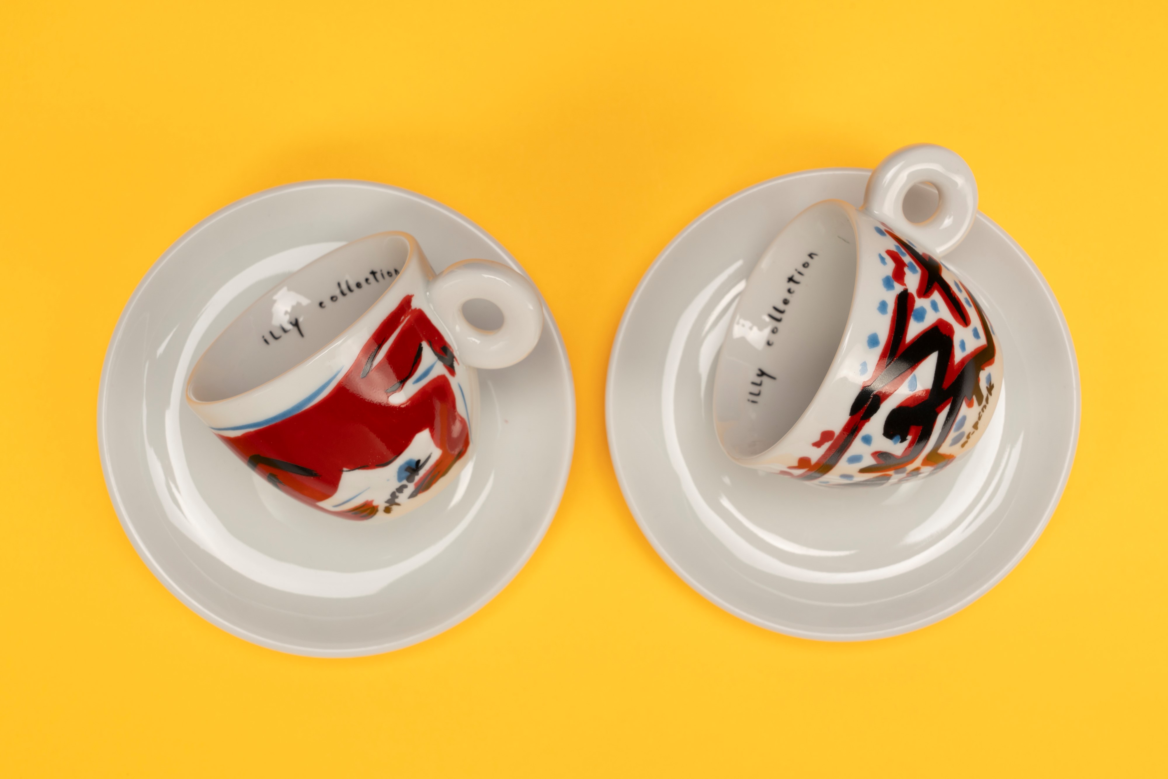 A.r. Penck - Servizio da caffè in porcellana “Illy Collection – Roma Aeterna” (1997)