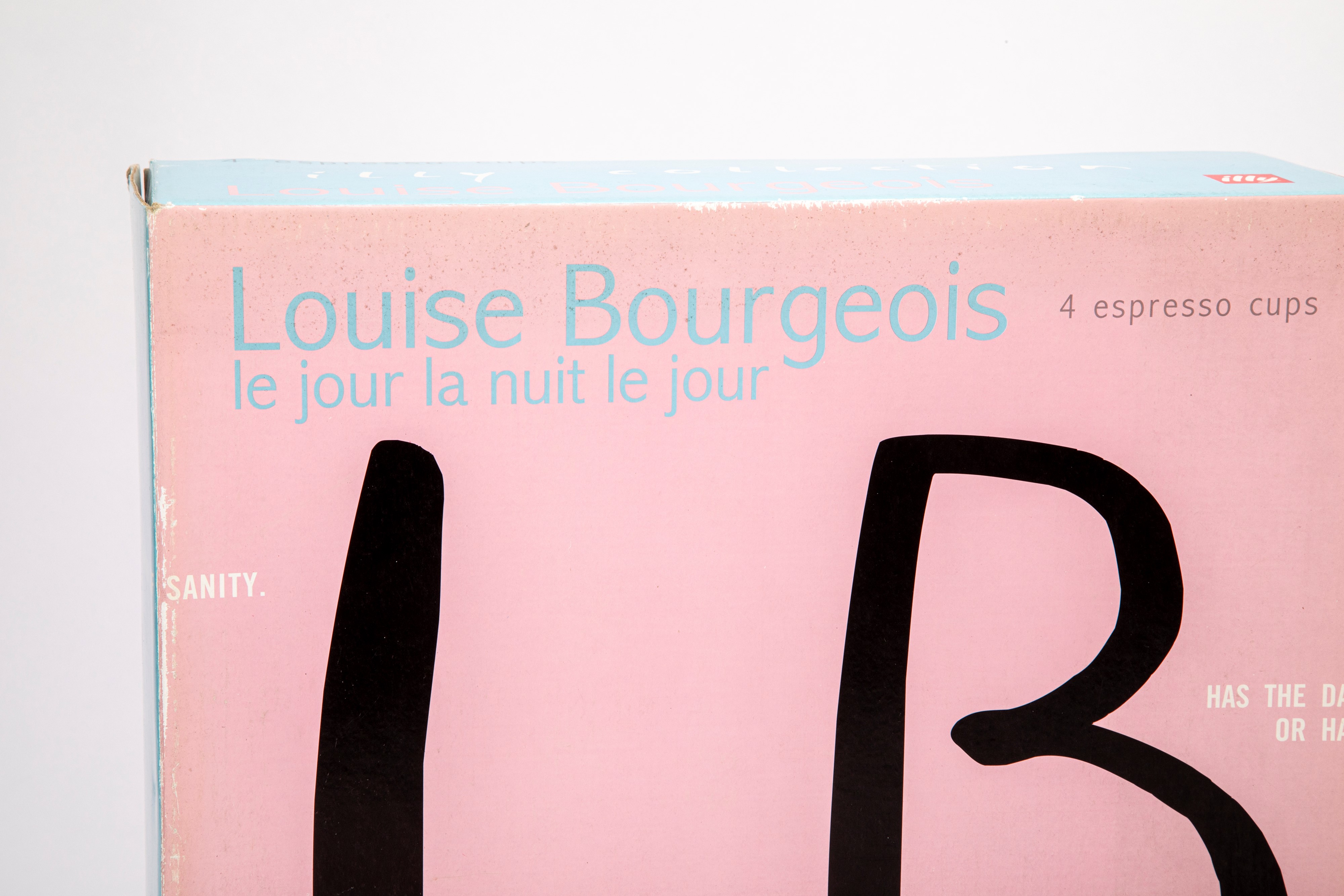 Louise Bourgeois "le jour la nuit le jour" Set di 4 tazzine da espresso, edizione Illycaffè “Illy...