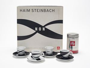 Haim Steinbach, "NON", Rosenthal per Illy collection. Tazze d'autore