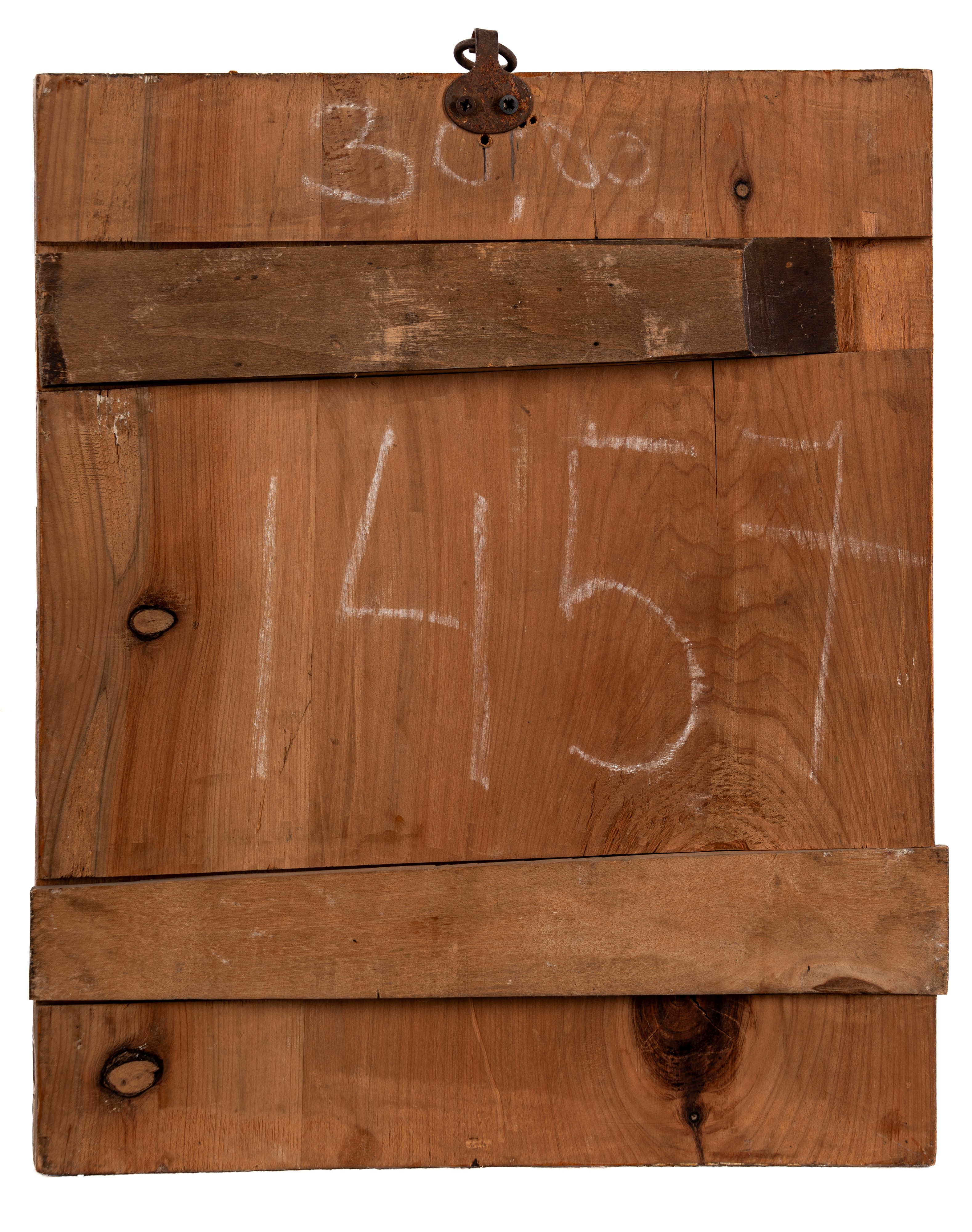 Icona su tavola con Arcangelo Michele e Santi. Russia,