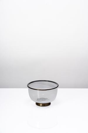 Coppa in vetro marmorizzato