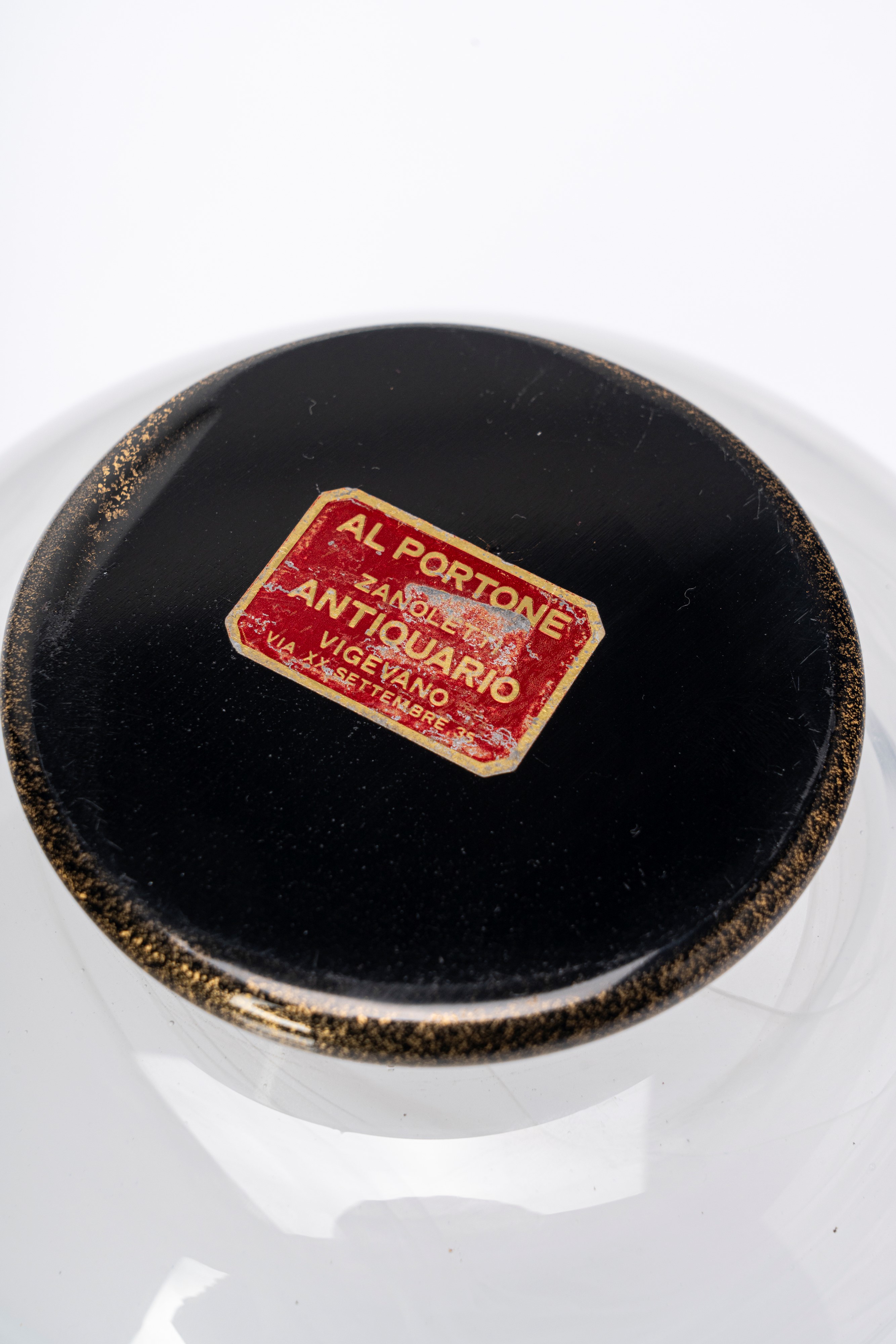 Coppa in vetro marmorizzato