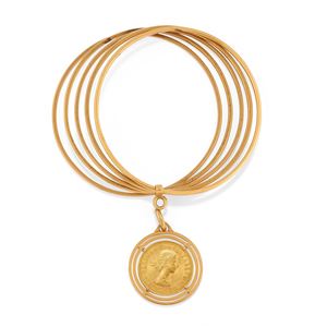 Bracciale con moneta