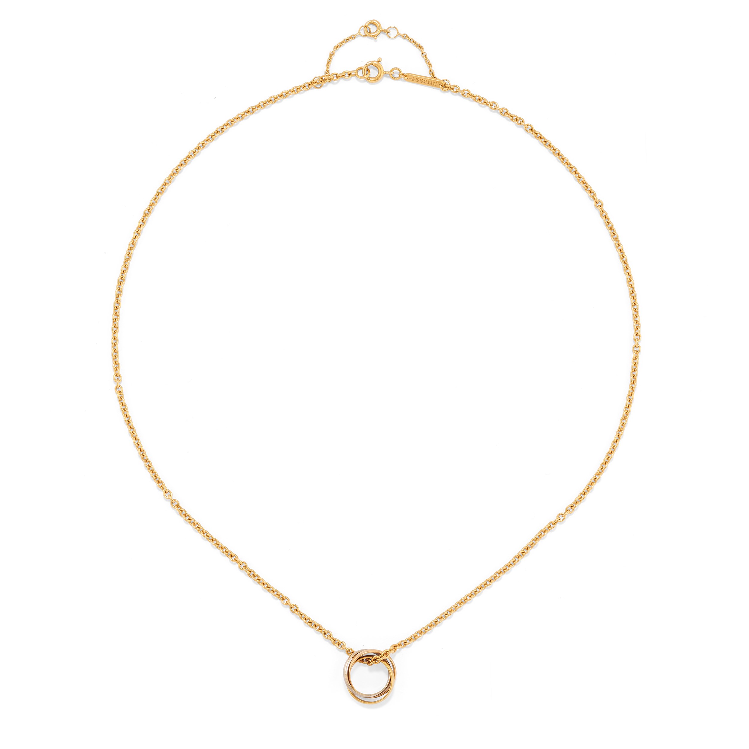 Cartier - Demi-parure collezione Trinity, tre ori 18k