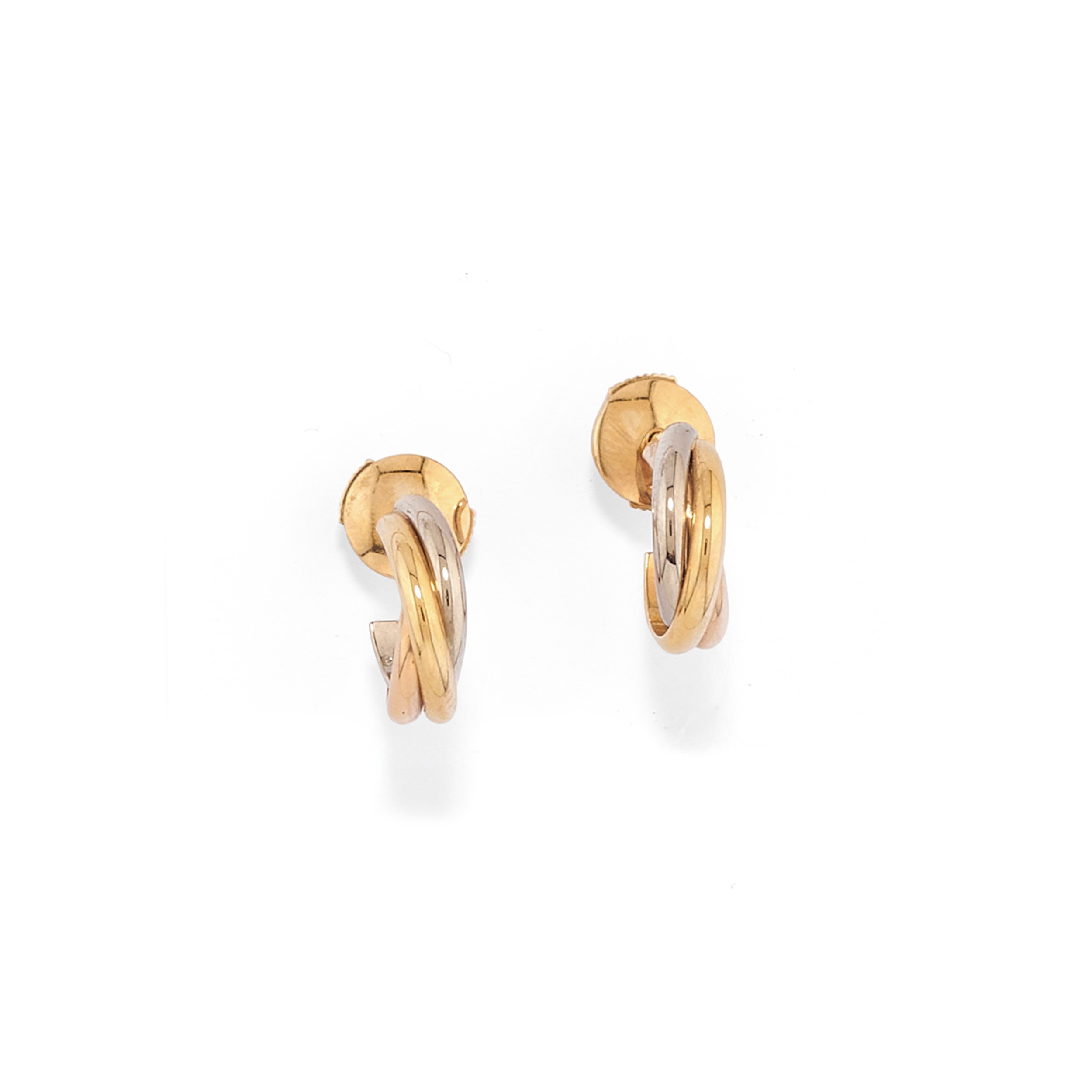 Cartier - Demi-parure collezione Trinity, tre ori 18k