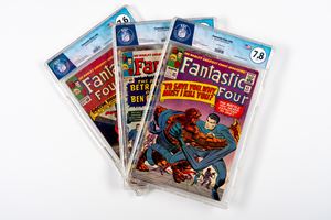 Fantastic Four #40 - 7.6 EGC / #41 - 7.0 EGC / #42 (UK Price Variant) - 7.8 EGC