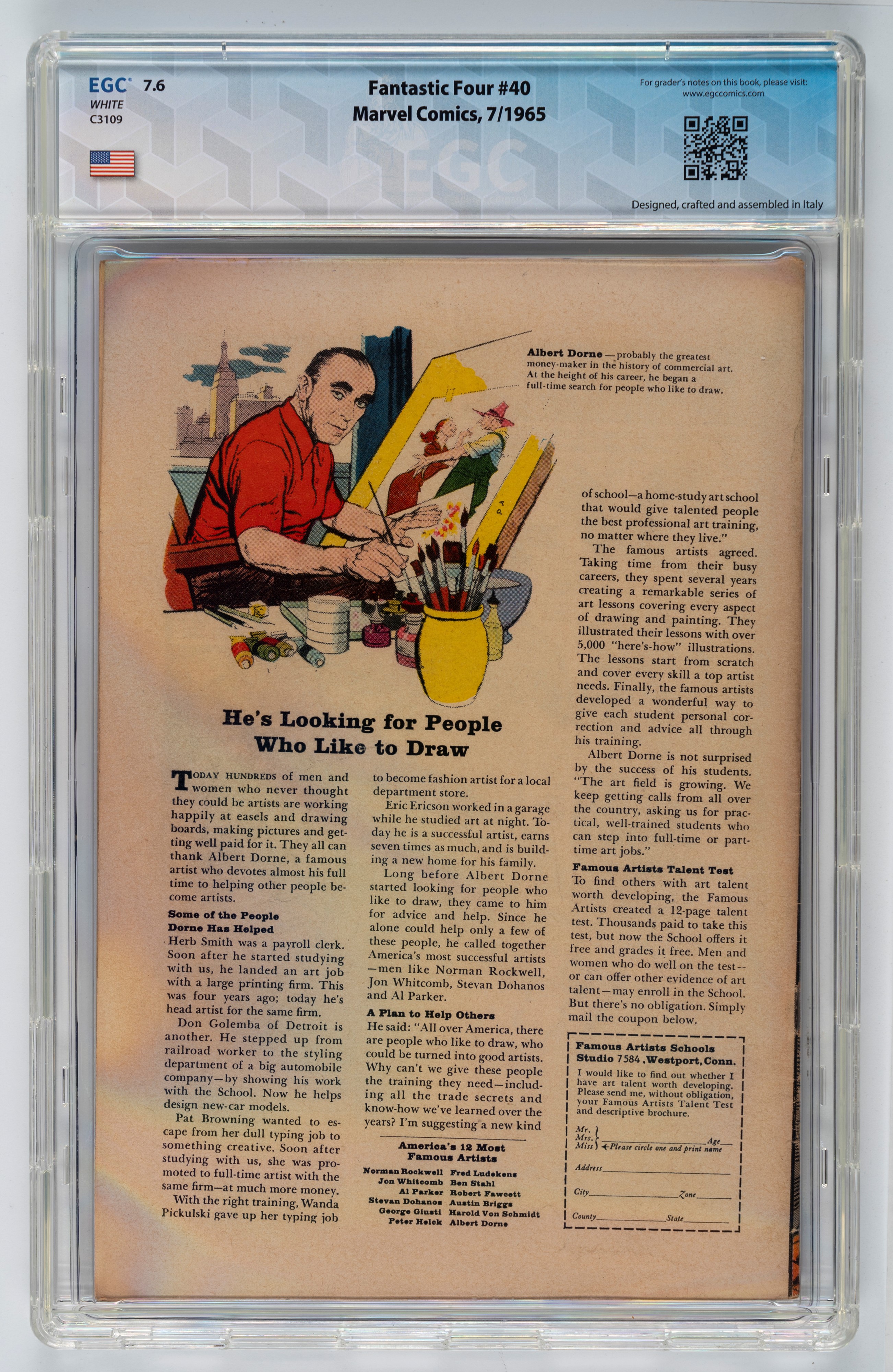 Fantastic Four #40 - 7.6 EGC / #41 - 7.0 EGC / #42 (UK Price Variant) - 7.8 EGC