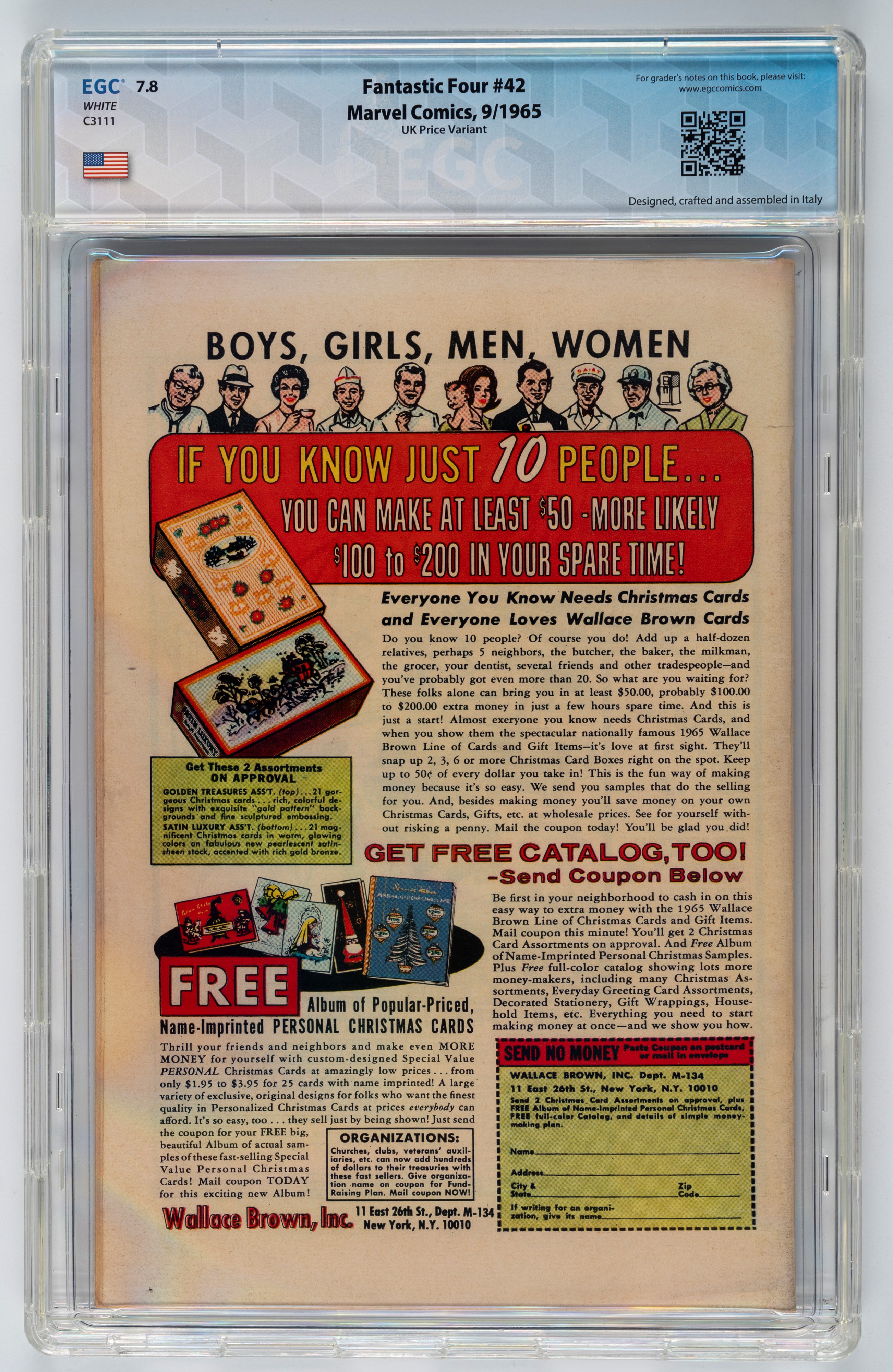 Fantastic Four #40 - 7.6 EGC / #41 - 7.0 EGC / #42 (UK Price Variant) - 7.8 EGC