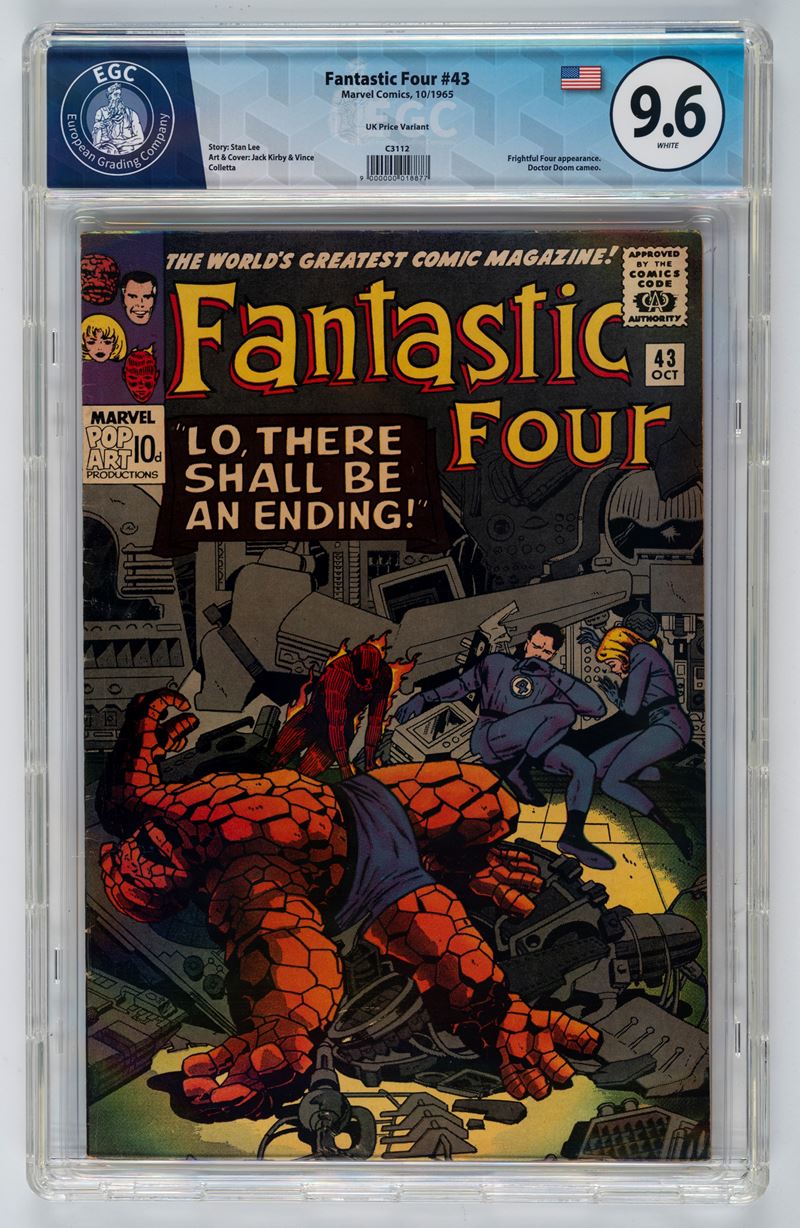 Fantastic Four #43 (UK Price Variant) - 9.6 EGC