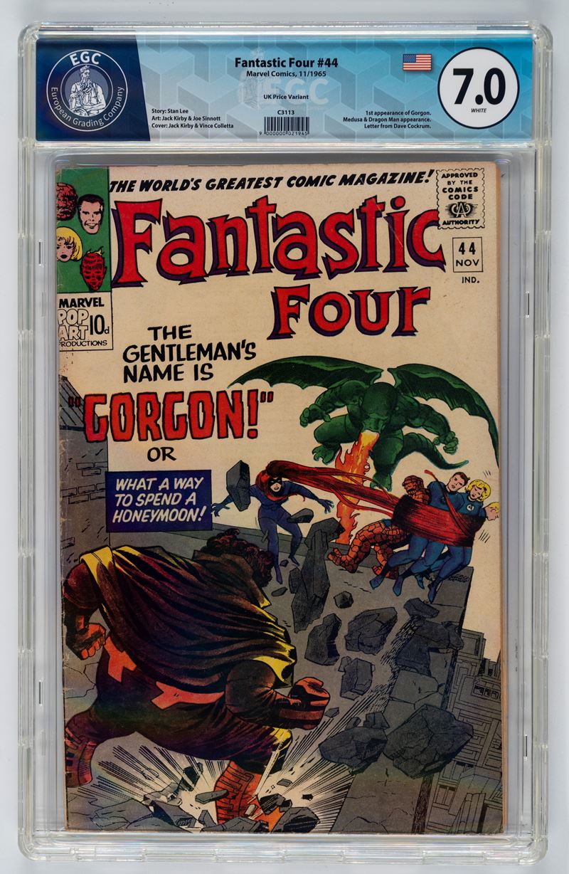 Fantastic Four #44 (UK Price Variant) - 7.0 EGC