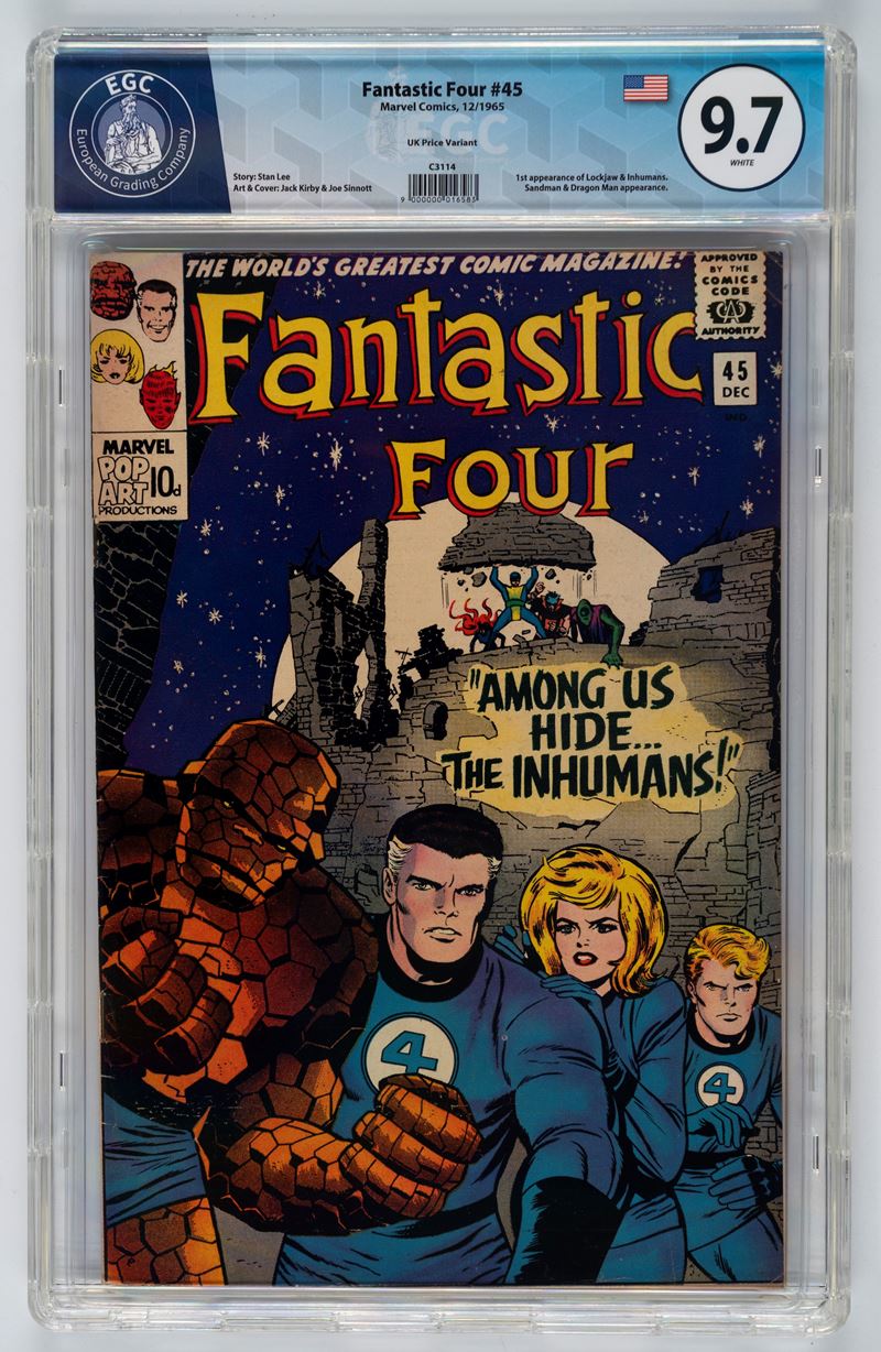 Fantastic Four #45 (UK Price Variant) - 9.7 EGC