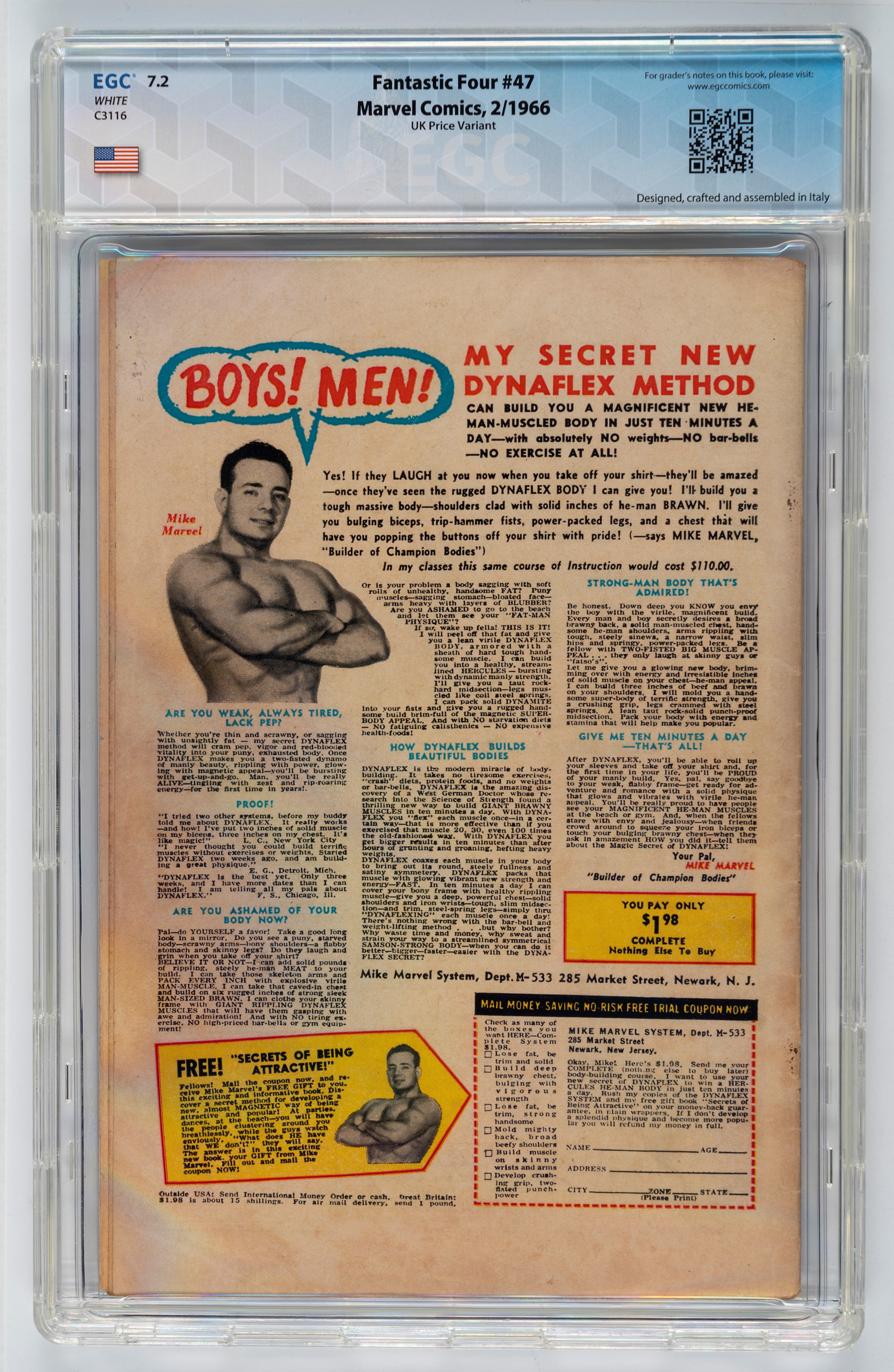 Fantastic Four #47 (UK Price Variant) - 7.2 EGC