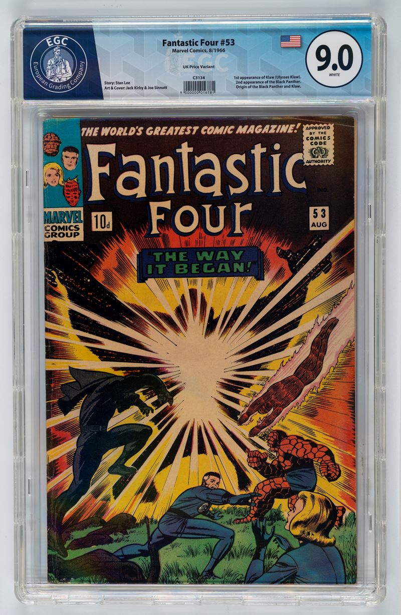 Fantastic Four #53 (UK Price Variant) - 9.0 EGC