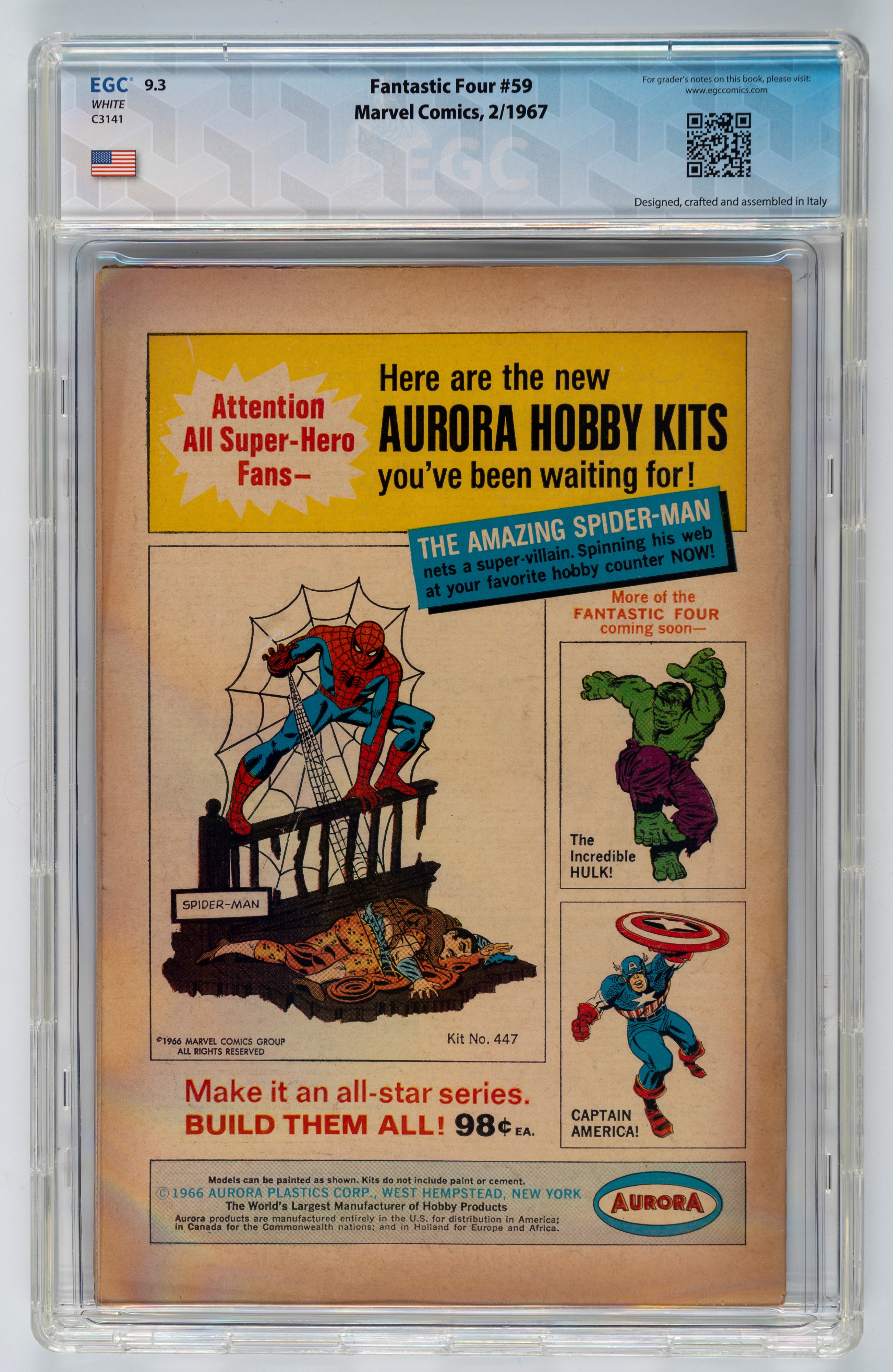 Fantastic Four #59 - 9.3 EGC / #60 - 8.6 EGC / #61 (UK Price Variant) - 7.3 EGC