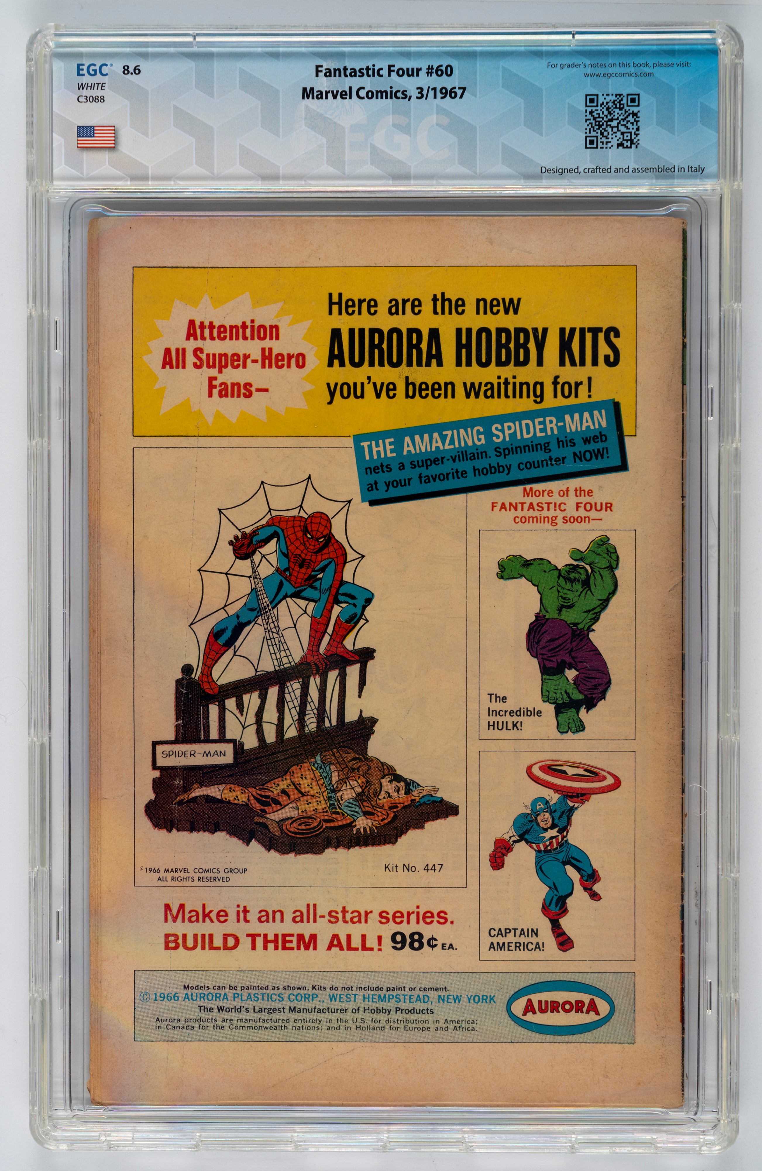 Fantastic Four #59 - 9.3 EGC / #60 - 8.6 EGC / #61 (UK Price Variant) - 7.3 EGC