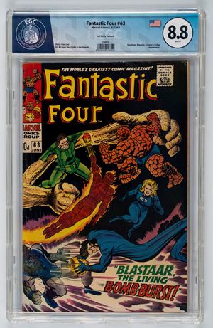 Fantastic Four #63 (UK Price Variant) - 8.8  EGC