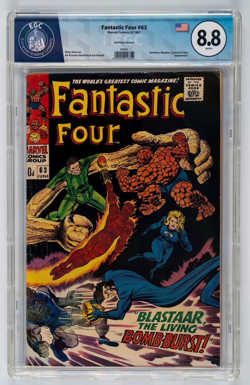 Fantastic Four #63 (UK Price Variant) - 8.8 EGC