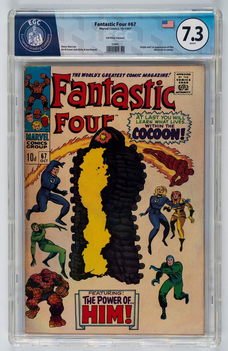 Fantastic Four #67 (UK Price Variant) - 7.3 EGC