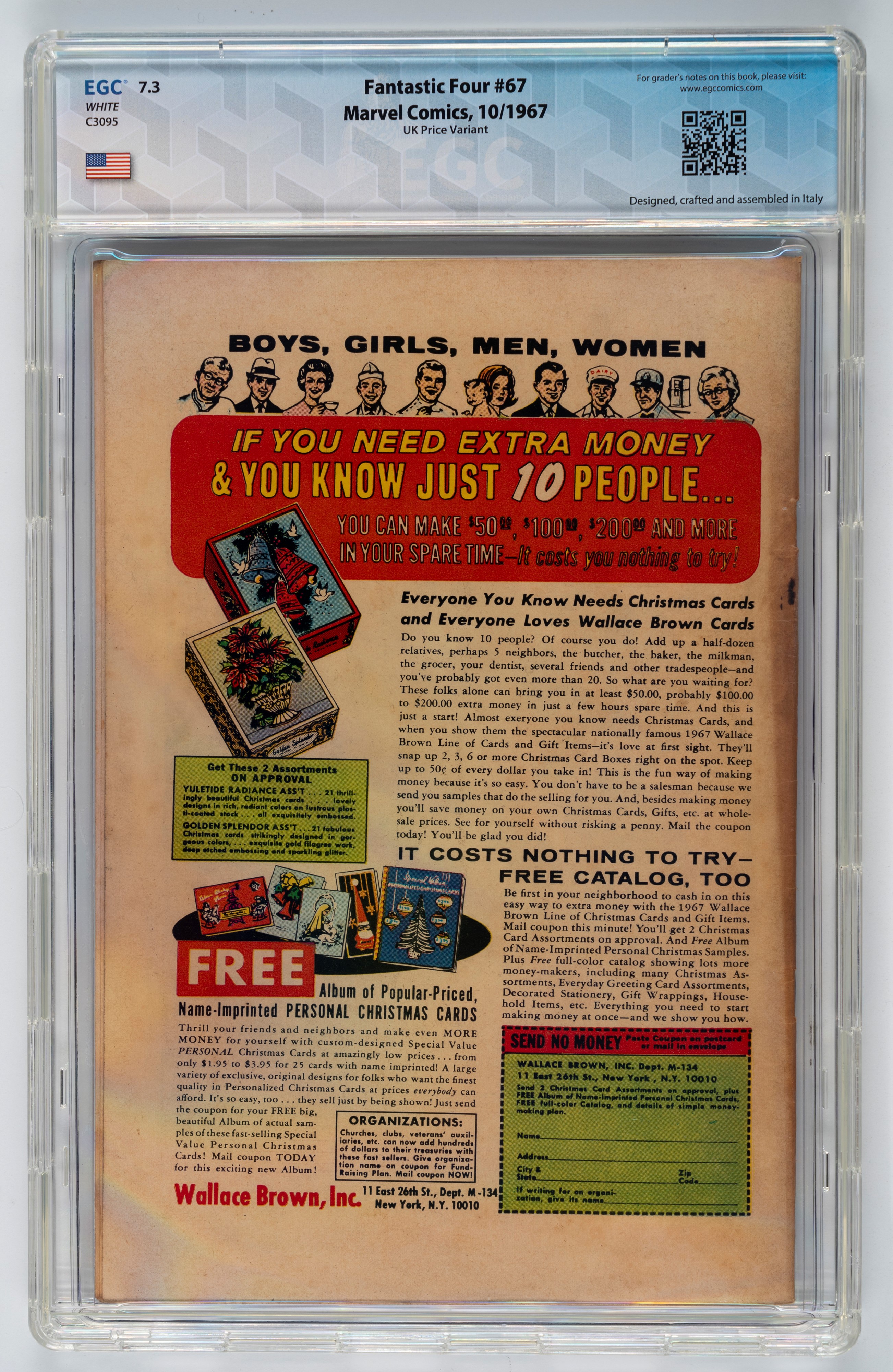 Fantastic Four #67 (UK Price Variant) - 7.3 EGC