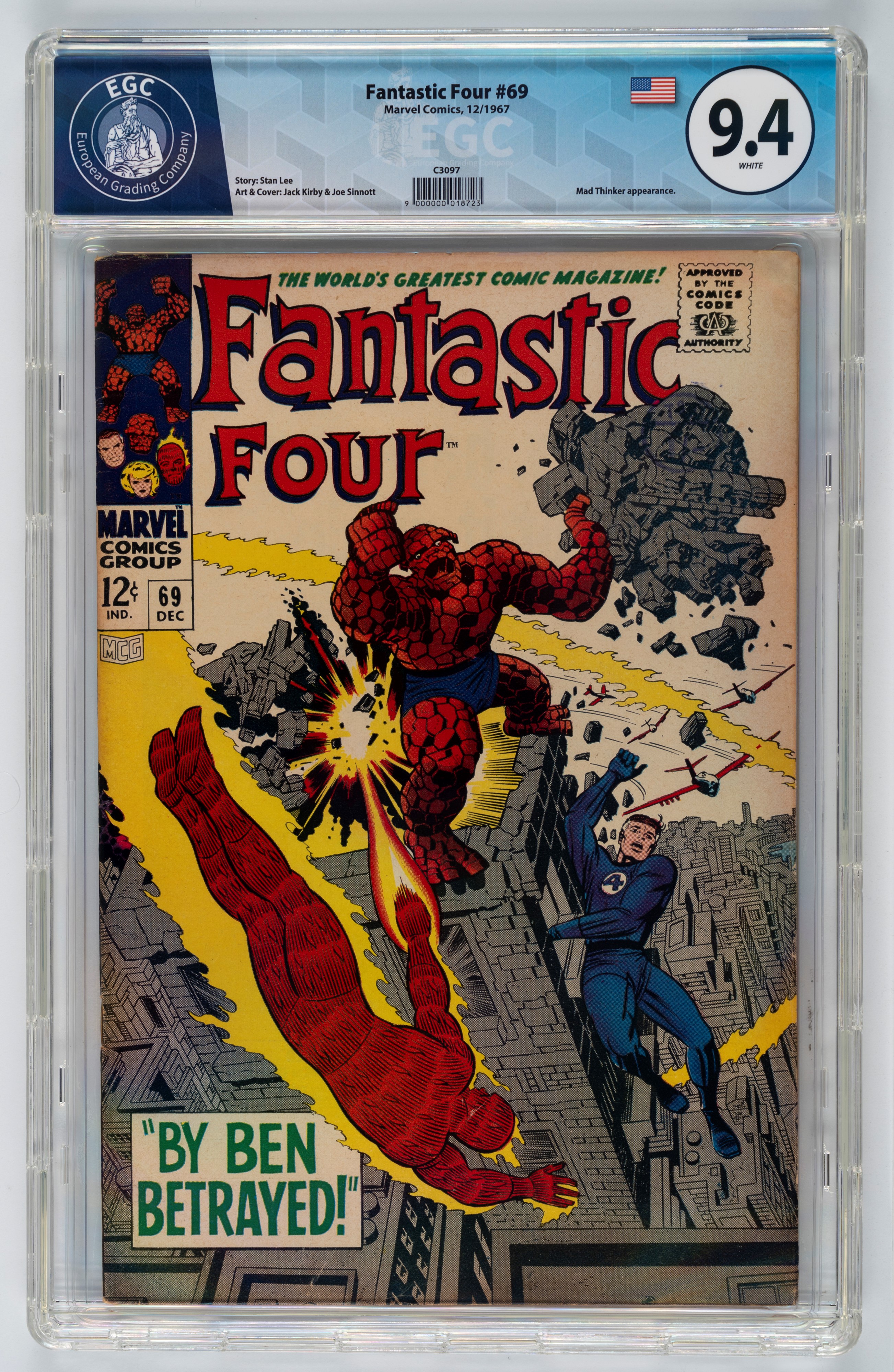 Fantastic Four #69 - 9.4 EGC / #70 - 8.8 EGC / #71 - 9.2 EGC