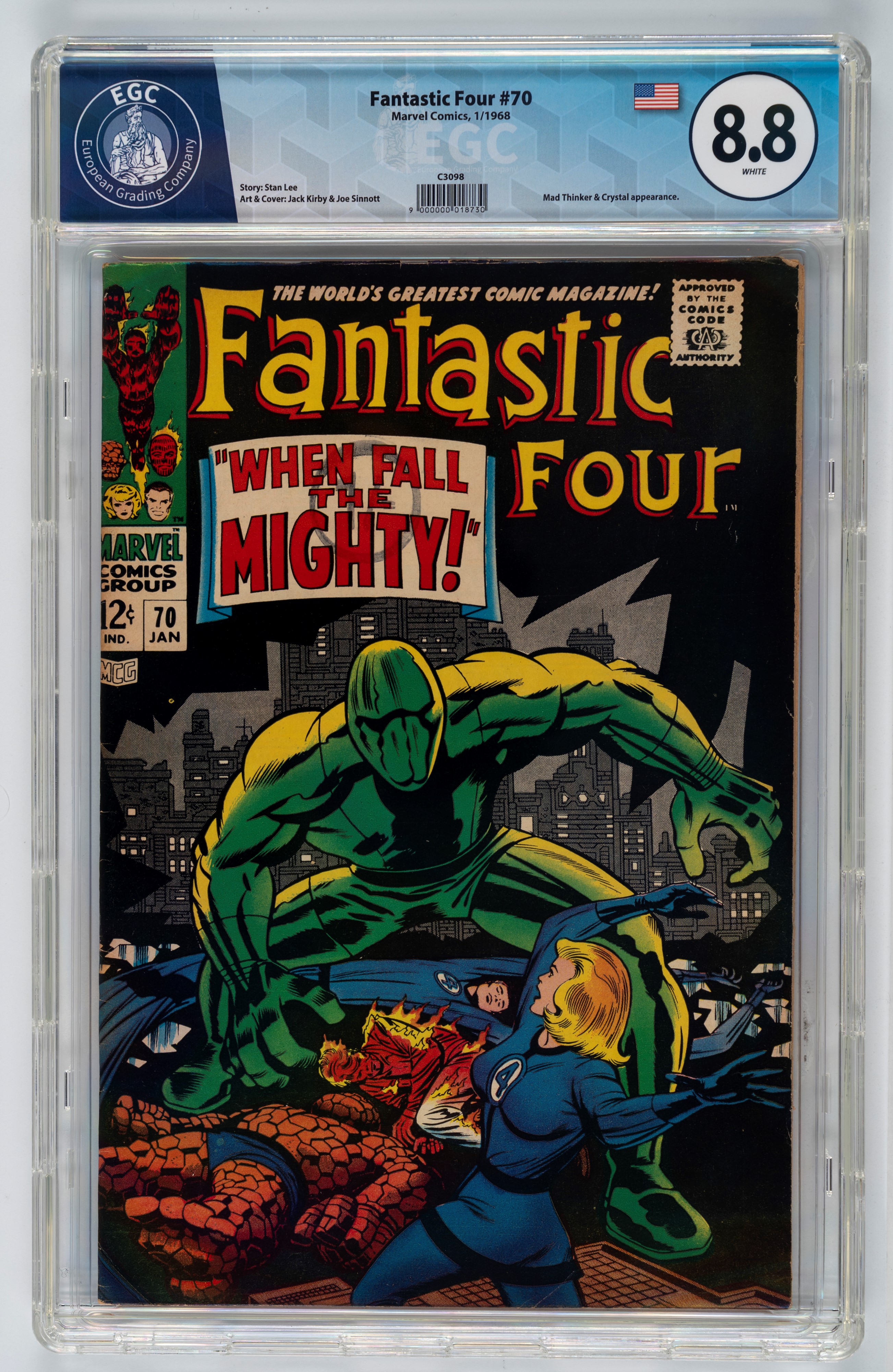 Fantastic Four #69 - 9.4 EGC / #70 - 8.8 EGC / #71 - 9.2 EGC