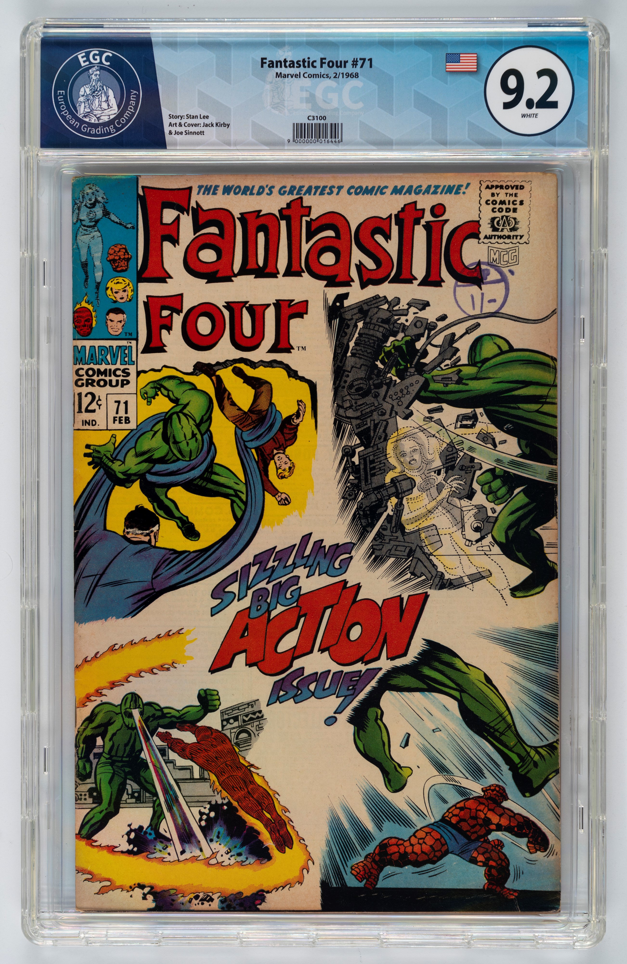 Fantastic Four #69 - 9.4 EGC / #70 - 8.8 EGC / #71 - 9.2 EGC