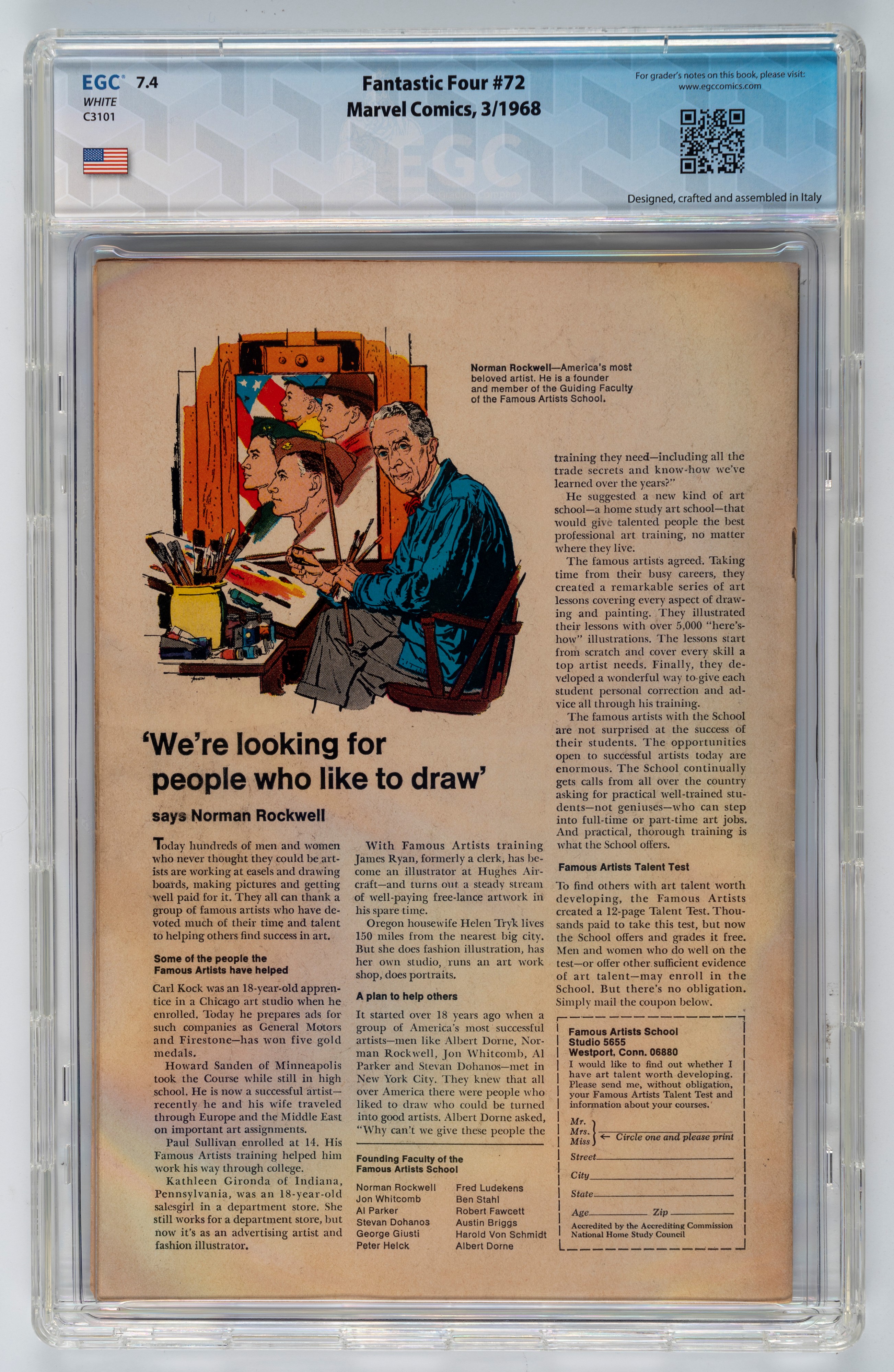 Fantastic Four #72 - 7.4 EGC