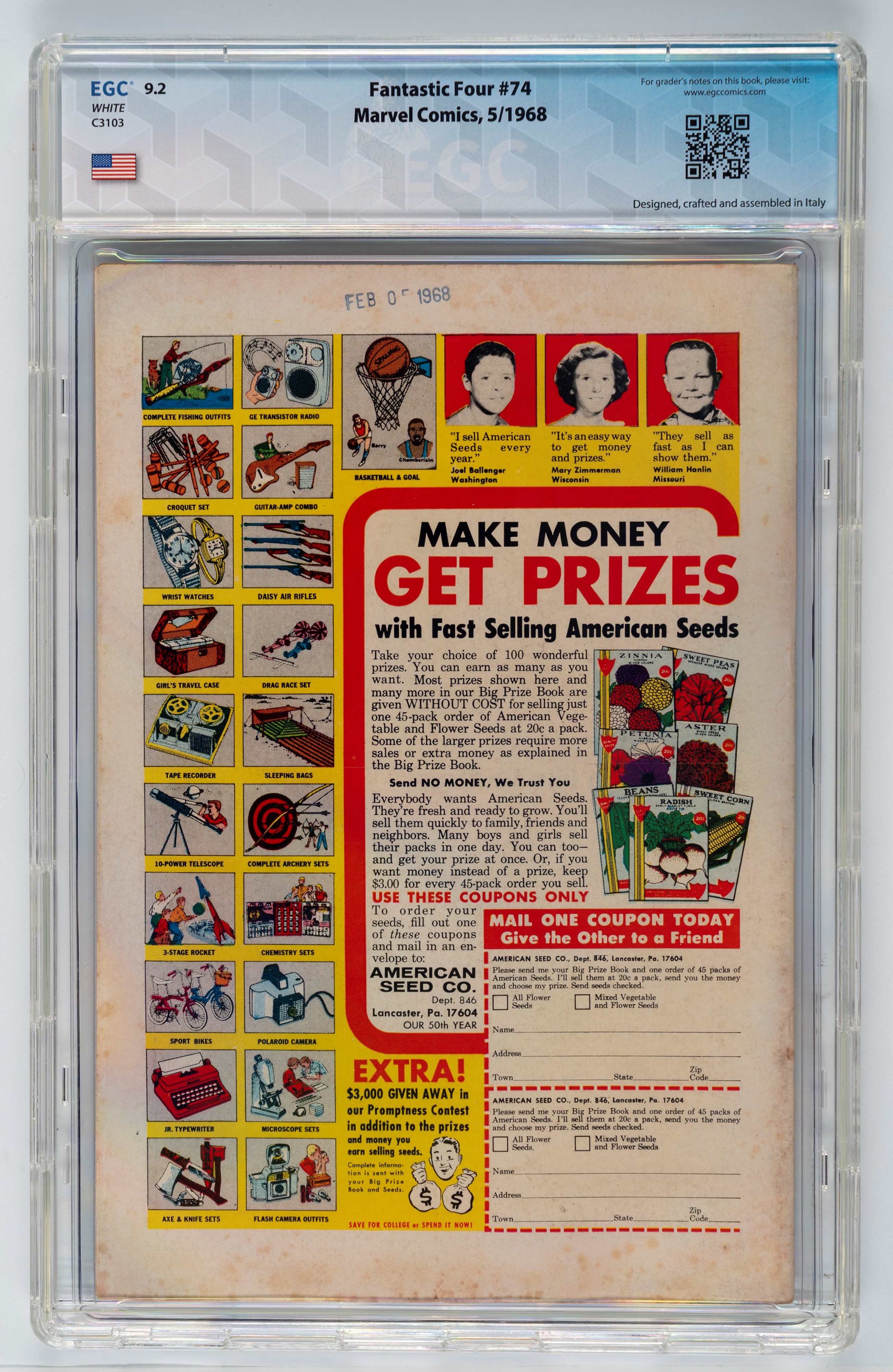 Fantastic Four #74 - 9.2 EGC