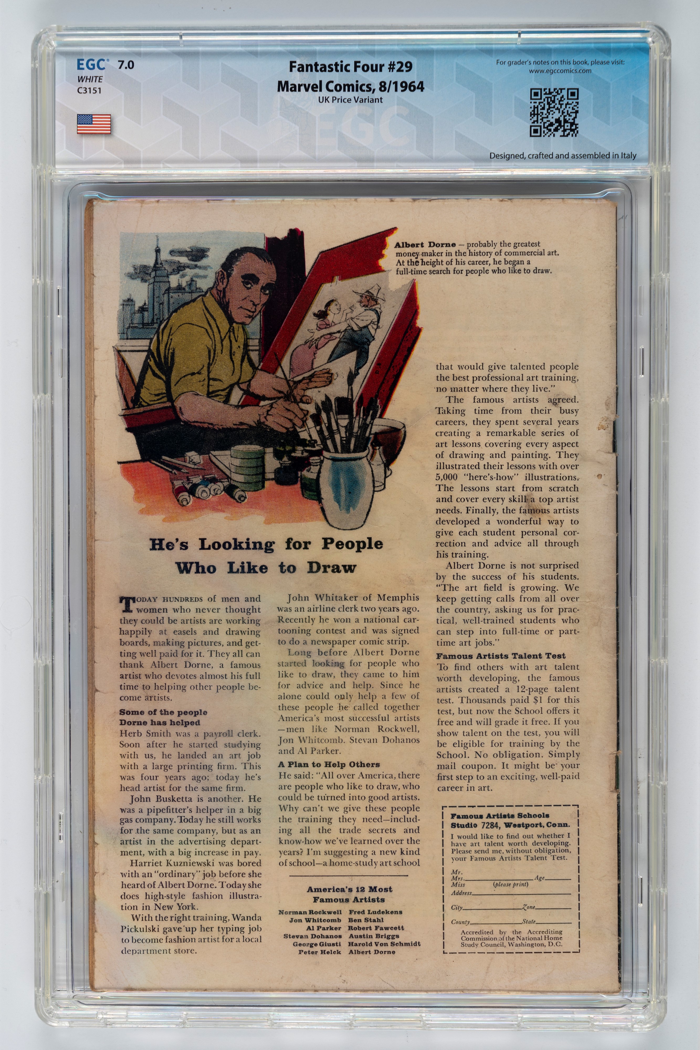 Fantastic Four #29 (UK Price Variant) - 7.0 EGC