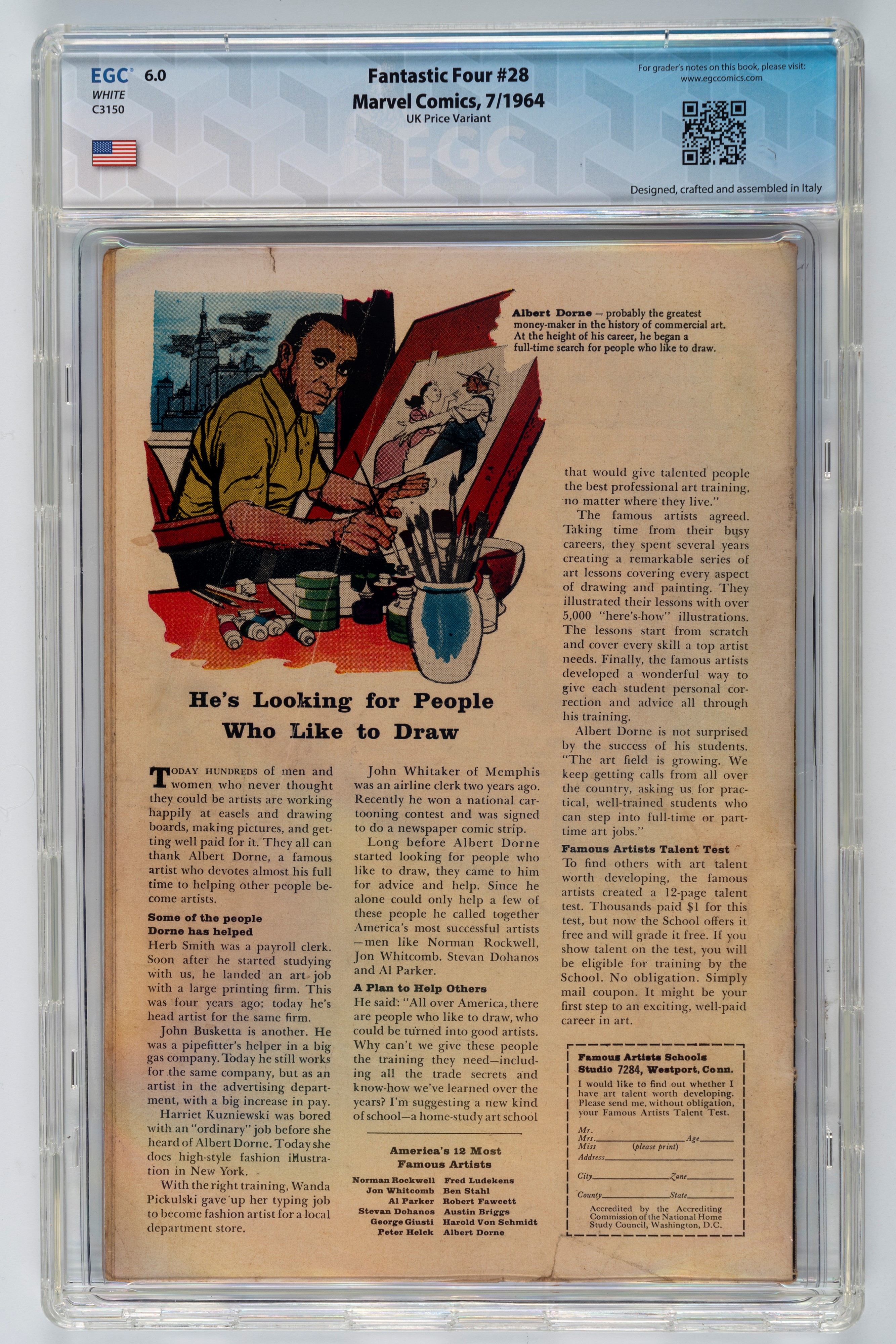 Fantastic Four #28 (UK Price Variant) - 6.0 EGC