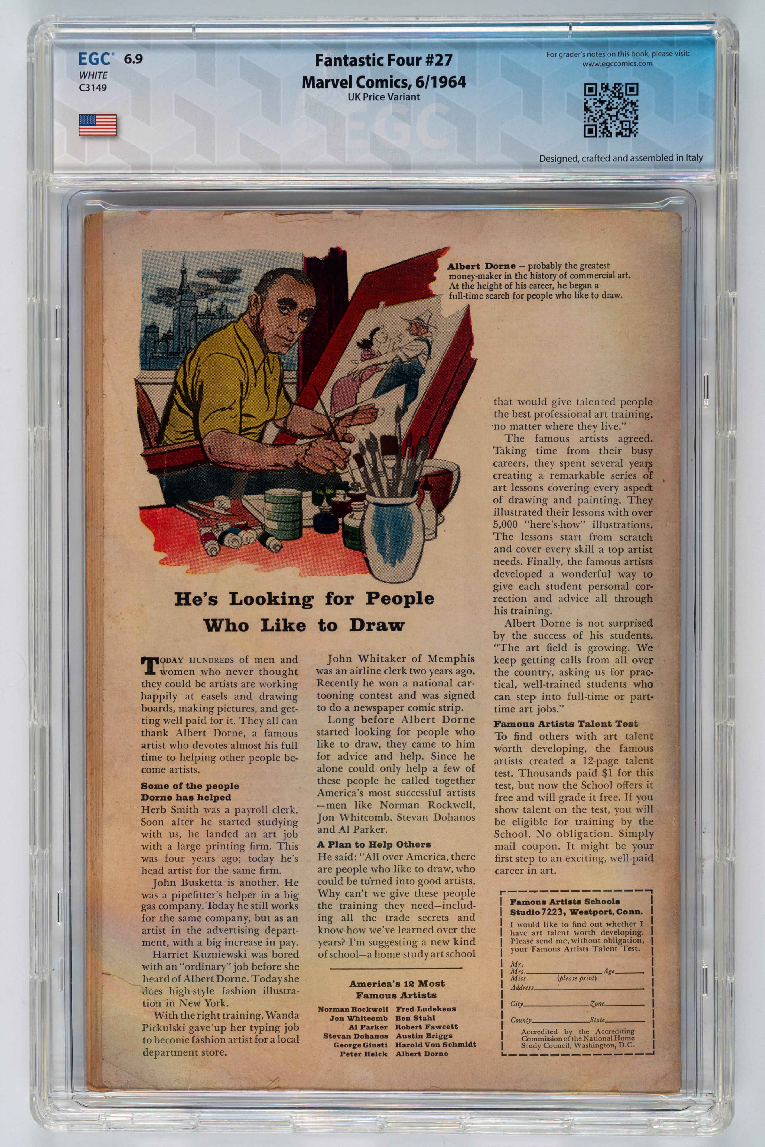 Fantastic Four #27 (UK Price Variant) - 6.9 EGC